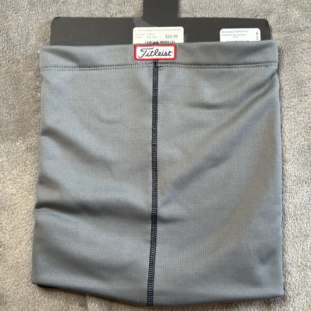 NWT Titleist Performance Snood Neck Warmer Gray/Navy Moisture-wicking & Fleece
